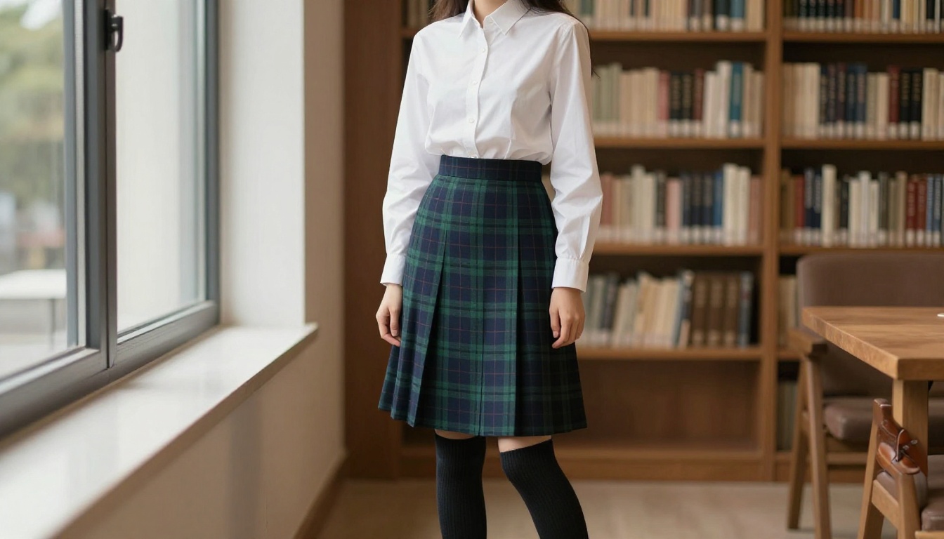 Academia-inspired fashion outfit for AI waifu