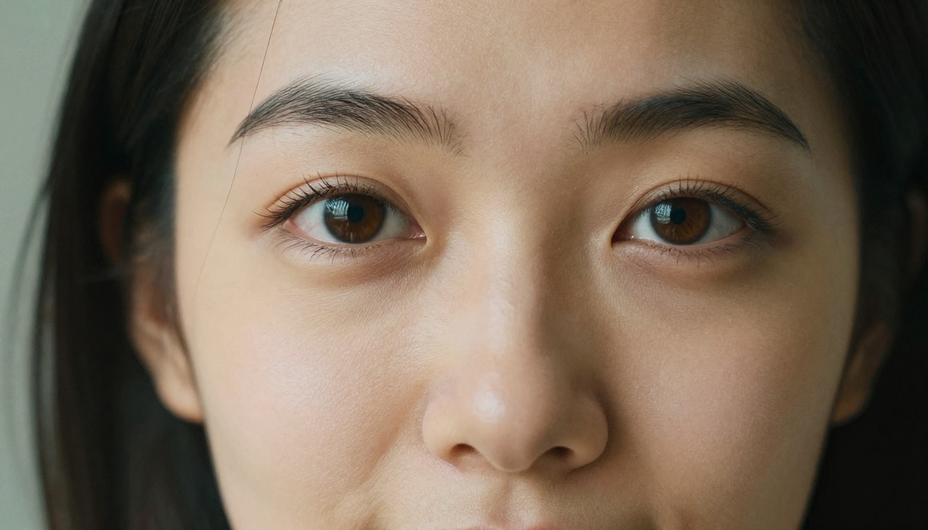 Close-up portrait with extraordinary skin texture and emotional depth