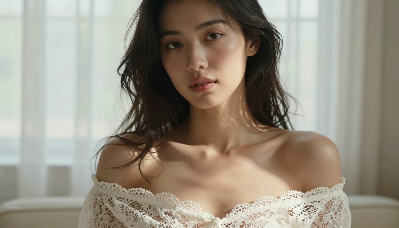Portrait of a beautiful woman in natural light