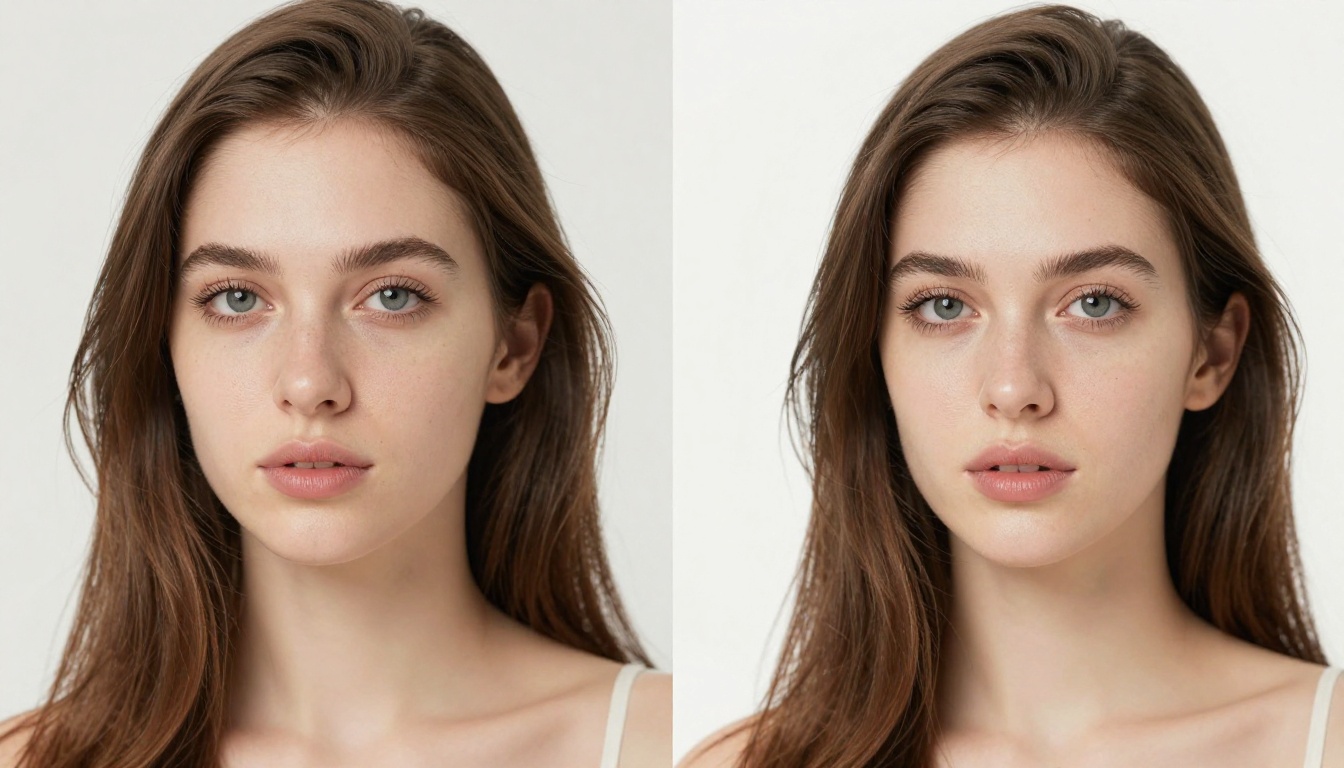 Before and after quality comparison of AI image upscaling