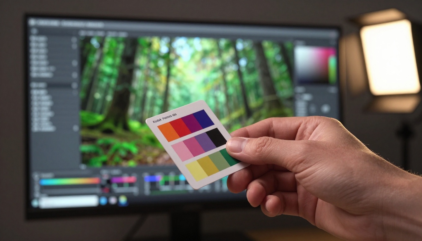Color grading with a professional color checker reference Color grading with a professional color checker reference