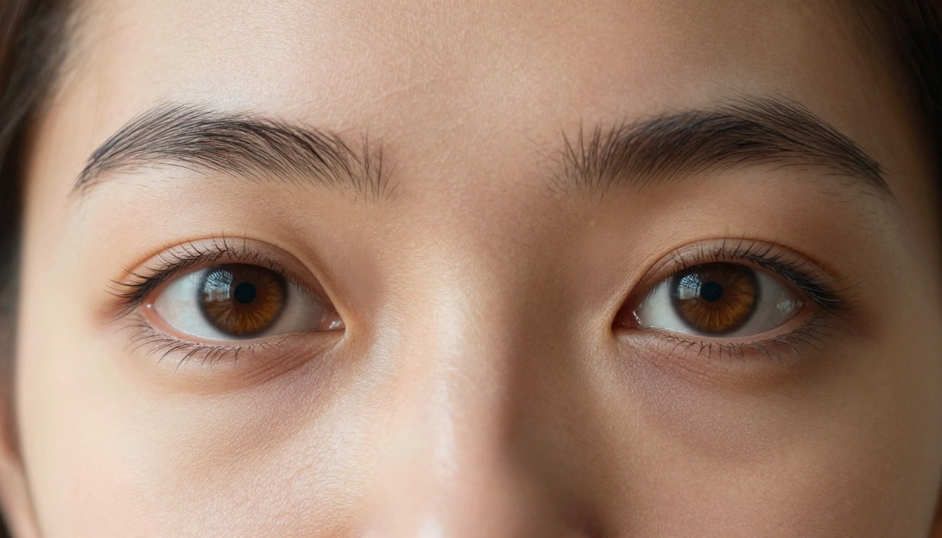 Extreme close-up of photorealistic human eye showing skin texture detail Extreme close-up of photorealistic human eye showing skin texture detail