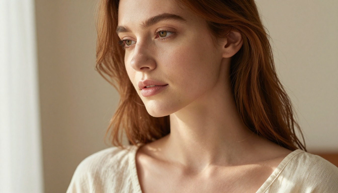 Natural portrait photography with soft window light