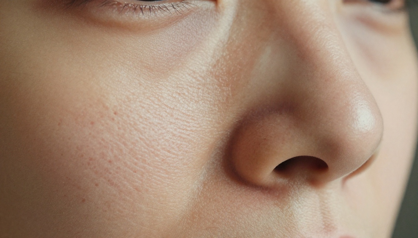 Extreme macro close-up of skin pore detail and natural follicle-level texture Extreme macro close-up of skin pore detail and natural follicle-level texture