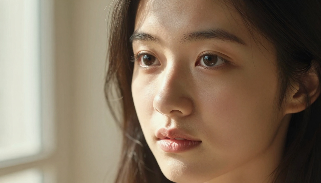 Anime character portrait showing consistent face features and warm natural skin tones in natural daylight