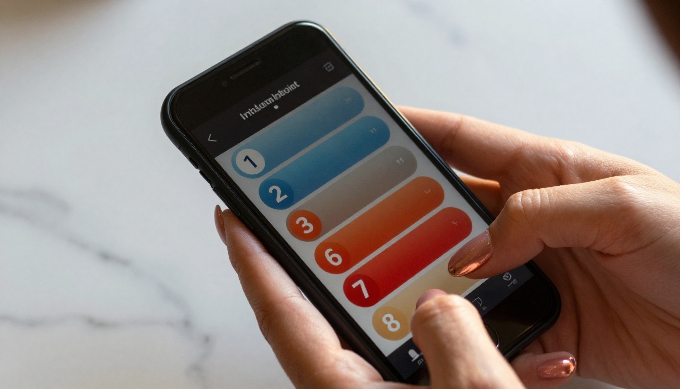 Smartphone displaying tiered AI chat interface with girlfriend level progression