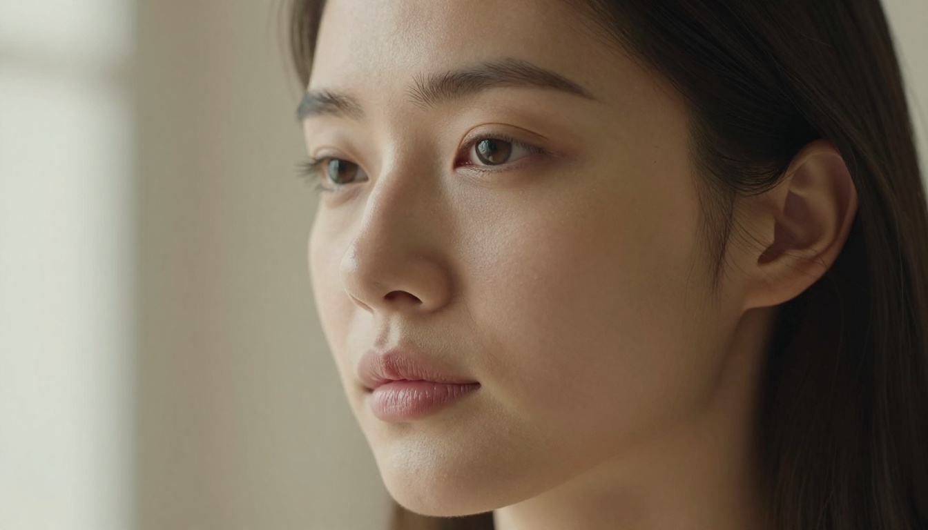 Portrait close-up showing skin texture realism