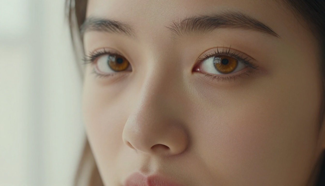 Extreme close-up macro portrait with bright amber eyes, ultra-detailed skin texture, natural window light, photorealistic Extreme close-up macro portrait with bright amber eyes, ultra-detailed skin texture, natural window light, photorealistic