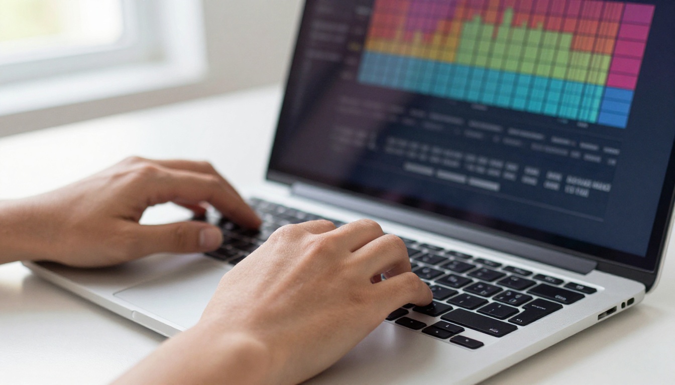 Hands typing on a modern laptop keyboard Hands typing on a modern laptop keyboard