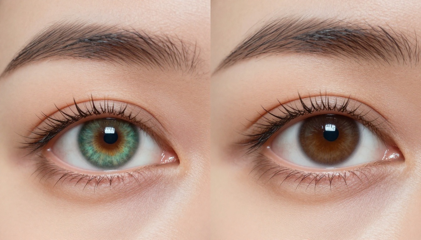 Macro eye detail showing different eye shapes and iris textures