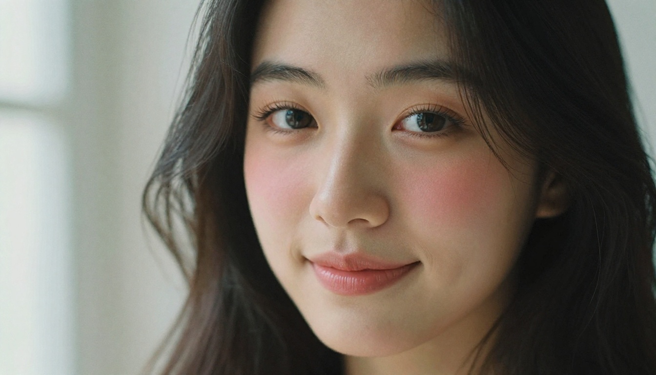 Close-up waifu portrait with expressive eyes