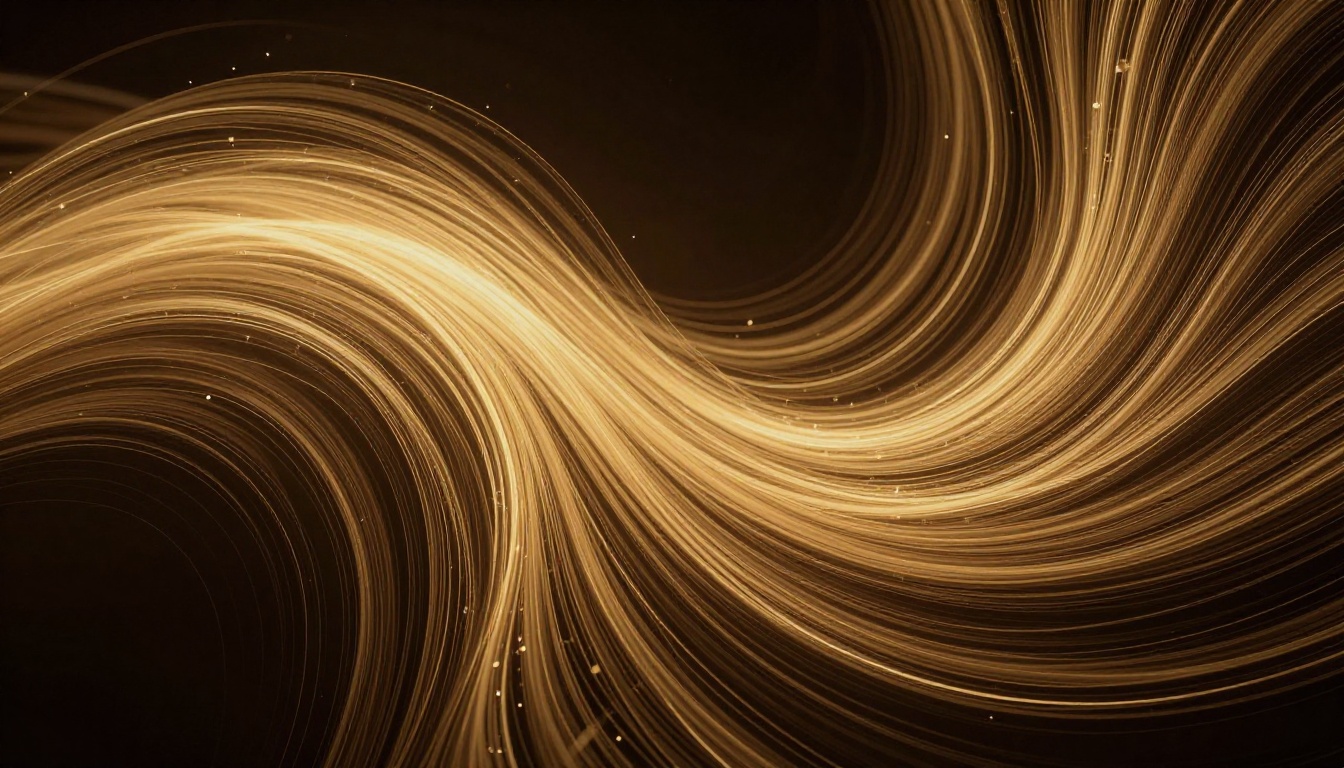 Abstract sound wave visualization of AI voice output