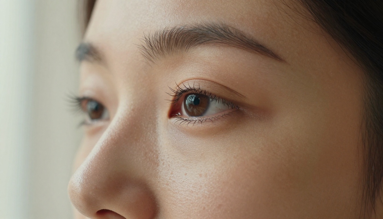 Close-up photorealistic face AI image
