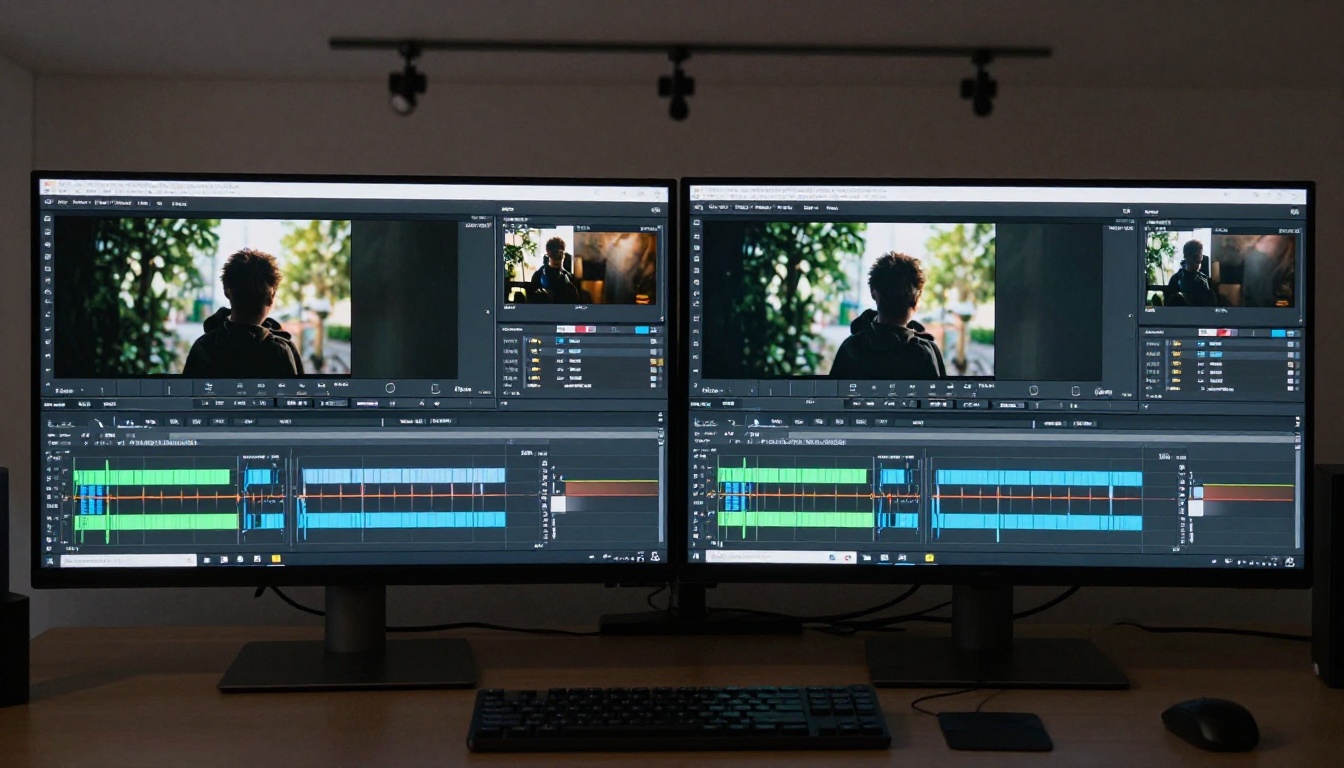 Split-screen monitor showing broken jump-cut on left vs smooth seamless loop on right