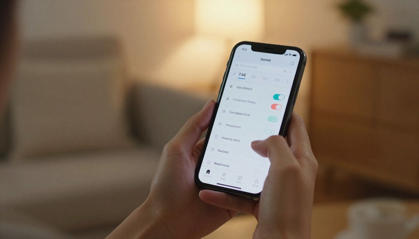 AI video settings on smartphone