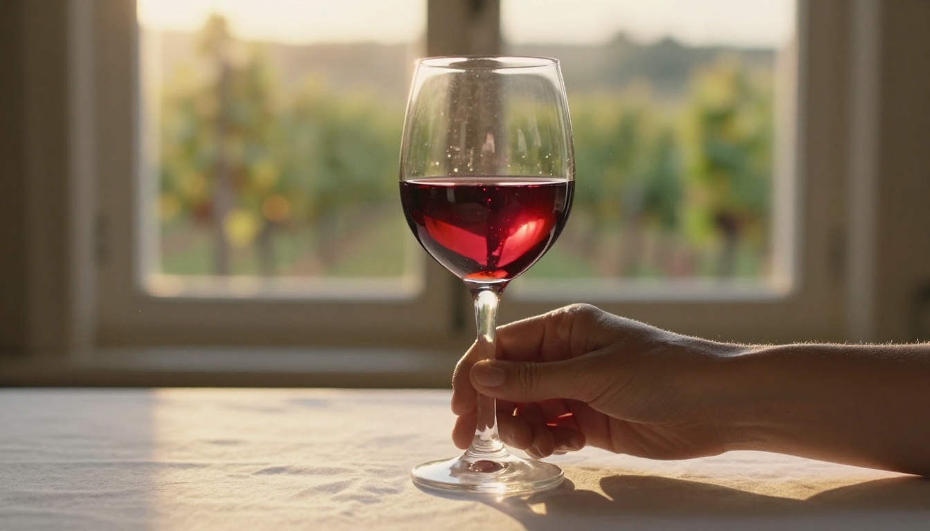 Light caustics refracting through crystal wine glass backlit by sunset Light caustics refracting through crystal wine glass backlit by sunset