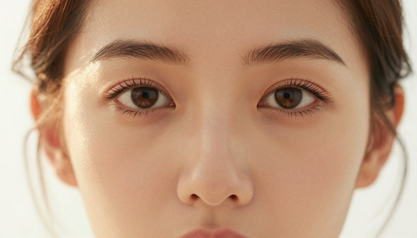 Close-up portrait of beautiful woman with warm golden light