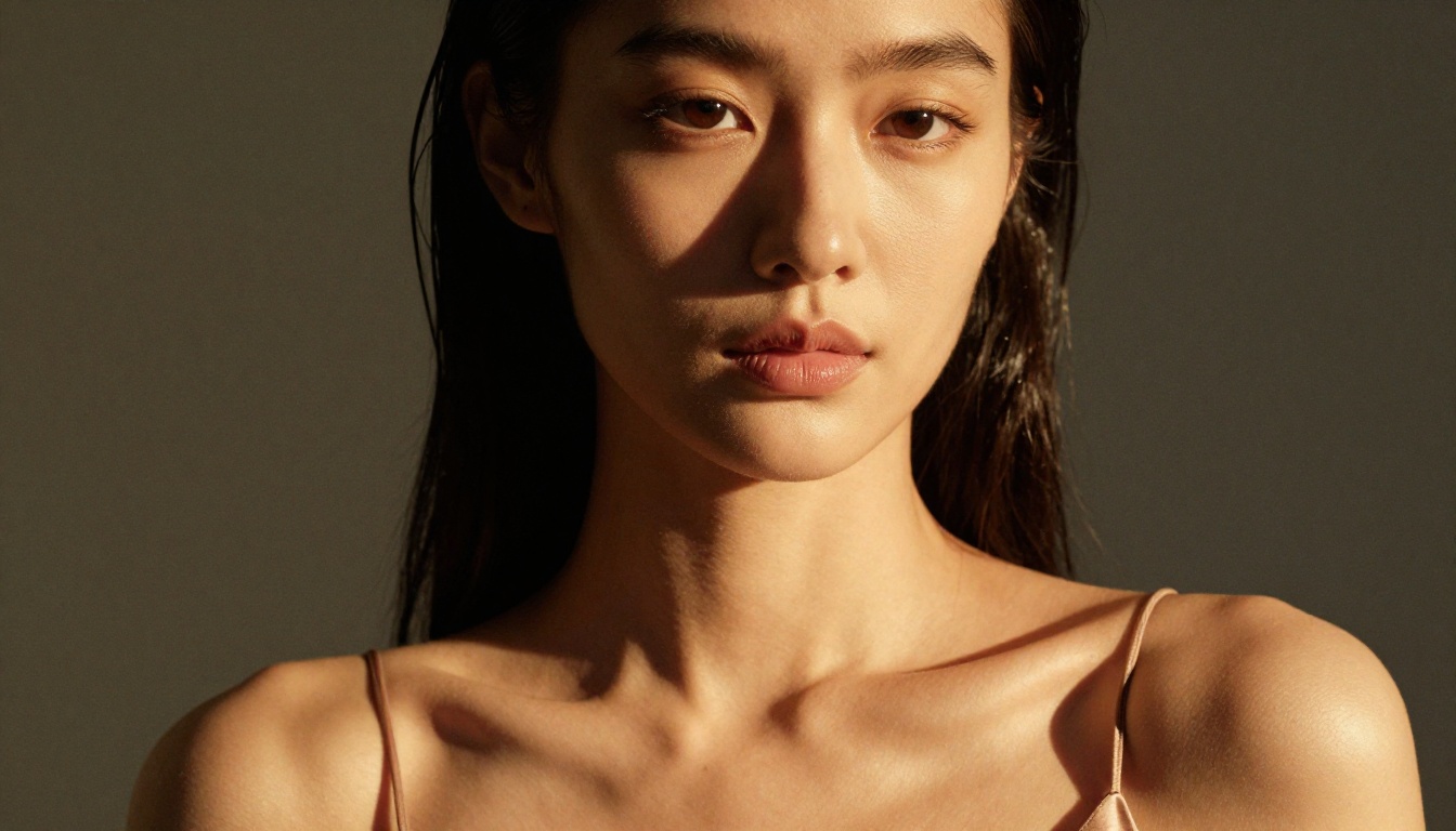 Dramatic portrait with cinematic side lighting