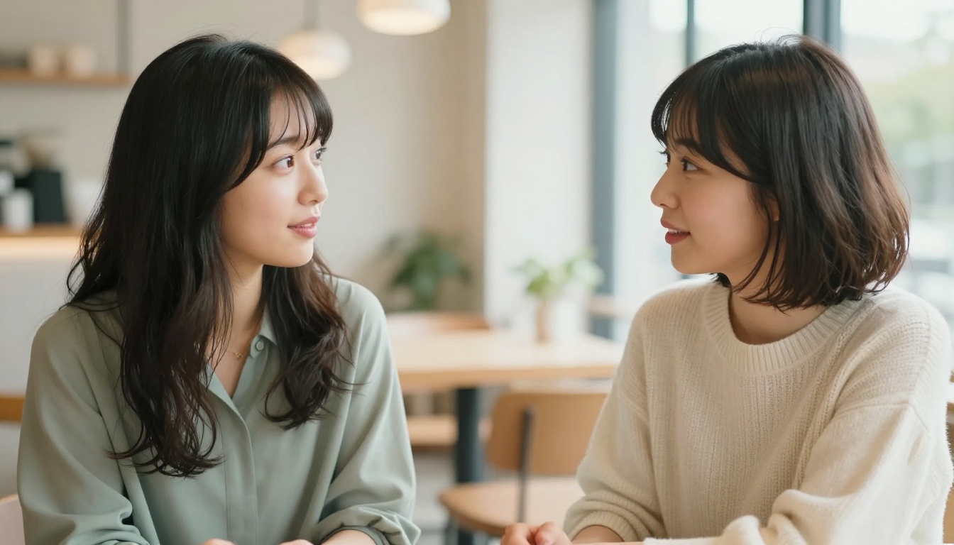 Two waifu characters in conversation