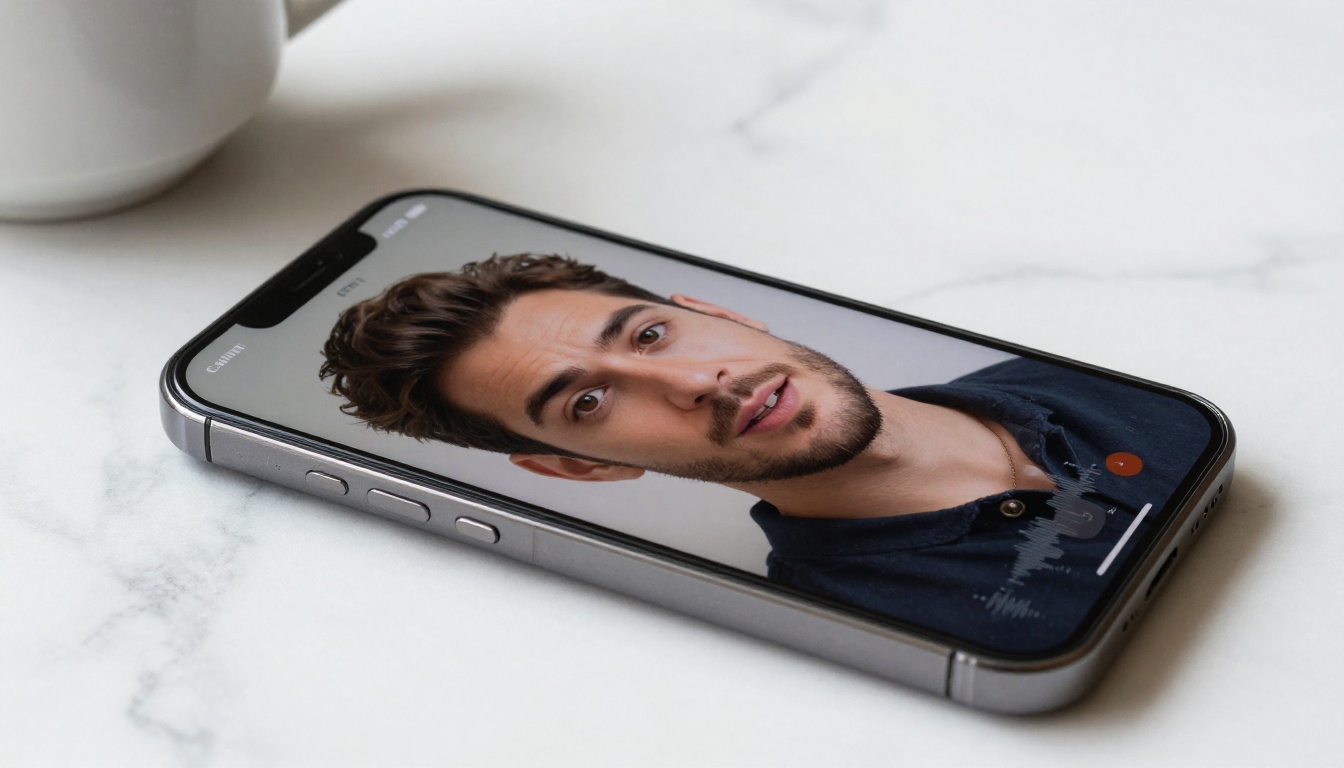 AI companion video call on smartphone
