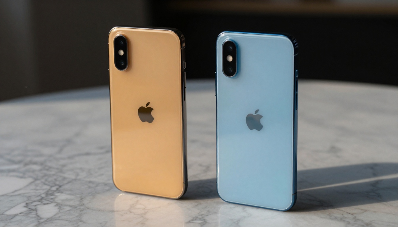 Two phones side by side showing different AI chat interfaces