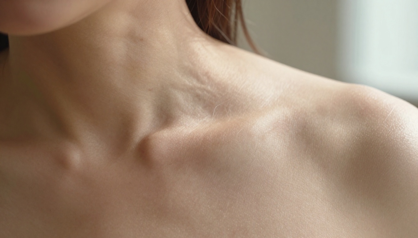 Natural skin texture close-up showing pores, freckles and authentic imperfections under directional window light