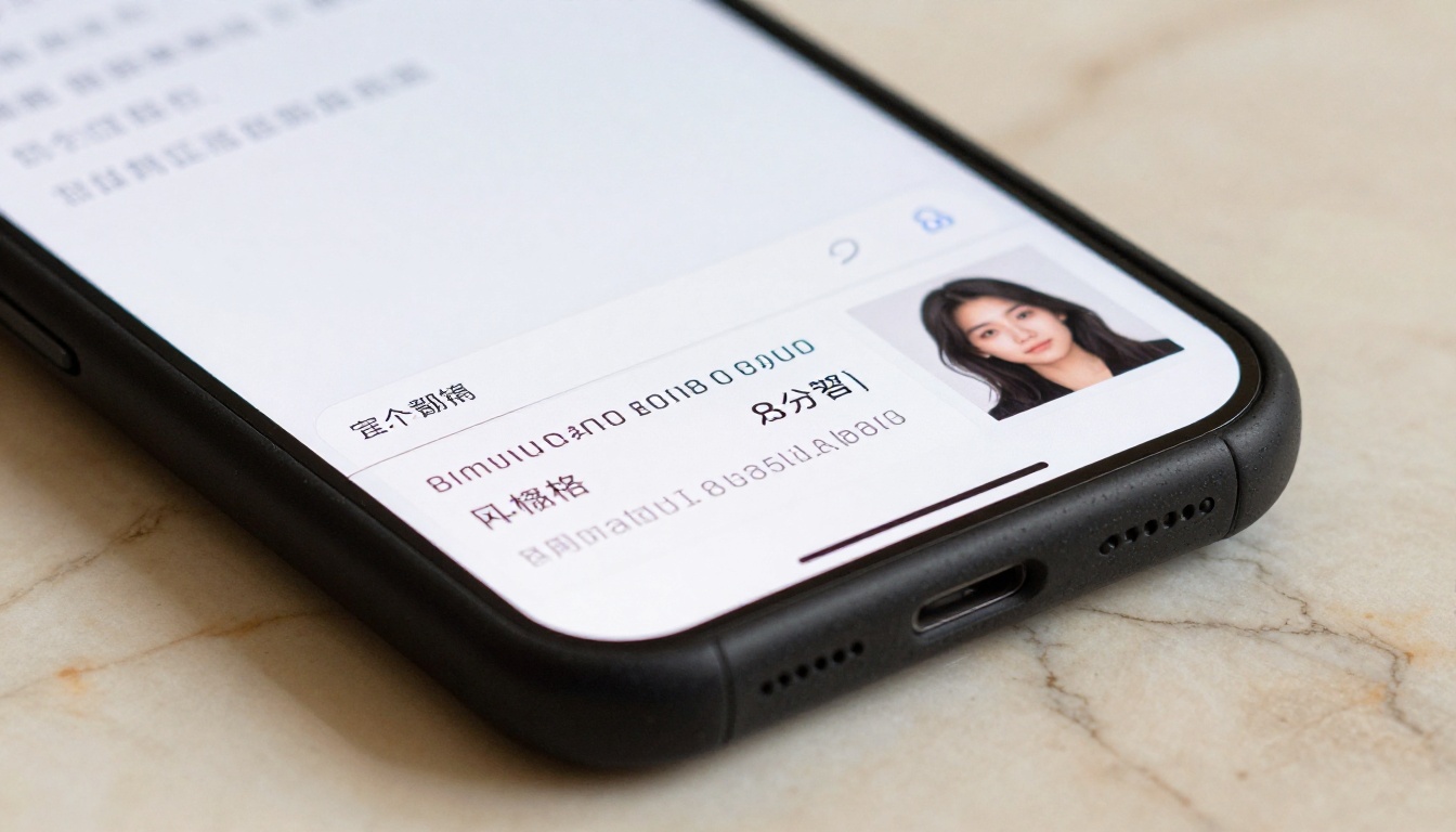 Smartphone showing AI prompt editor with seed number field on marble surface