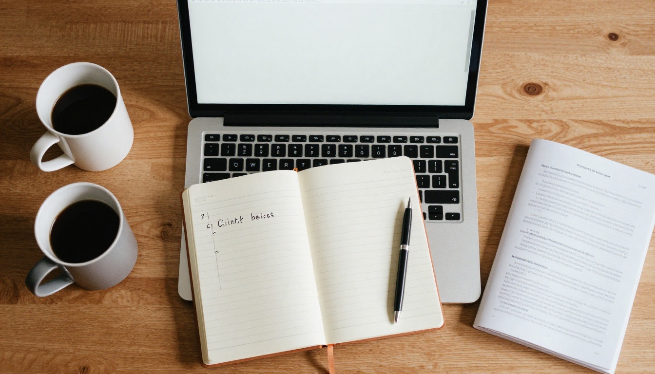 Comparing two WordPress plugins at a desk Comparing two WordPress plugins at a desk