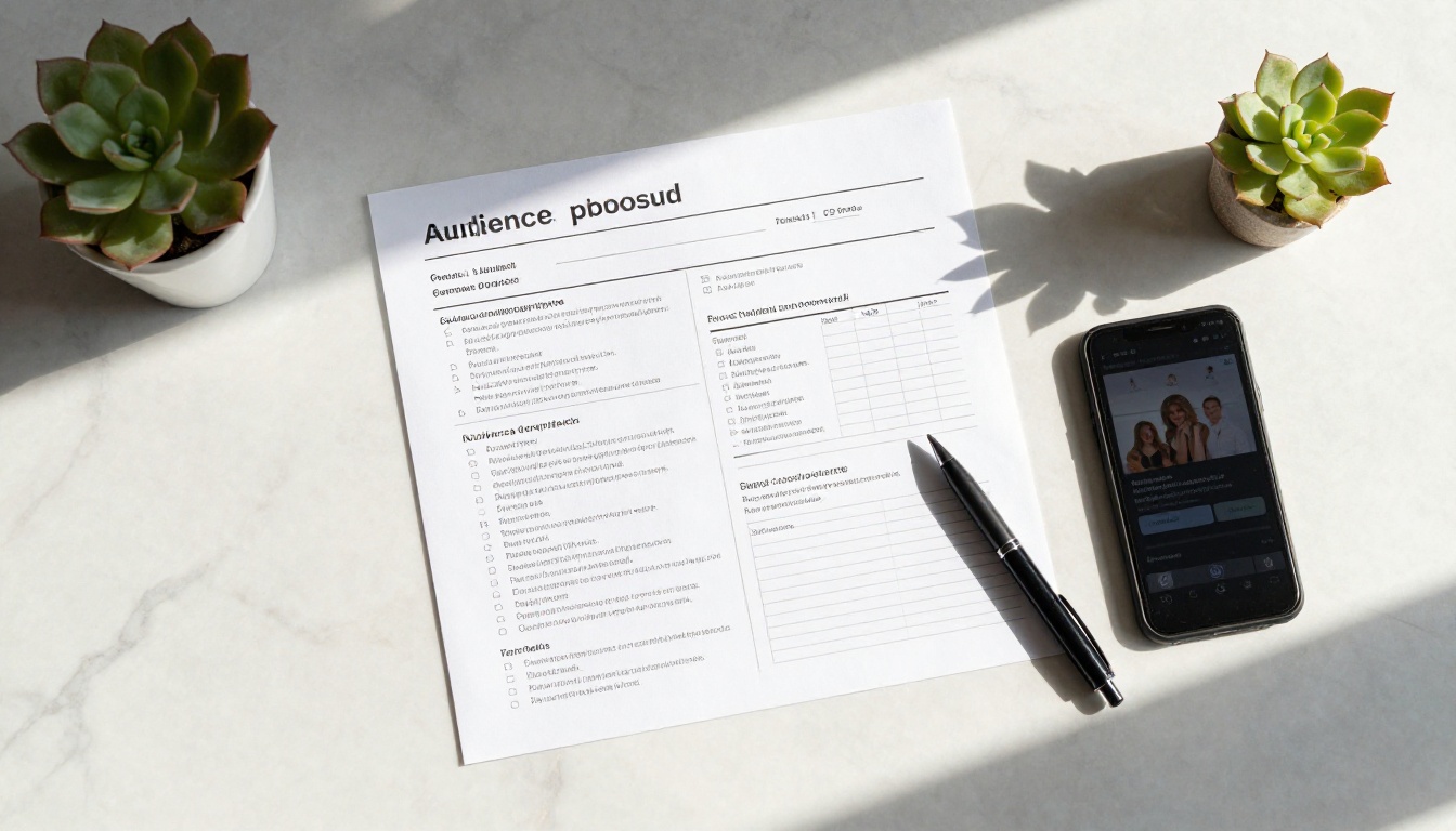 A flat lay of a partnership proposal with rate card
