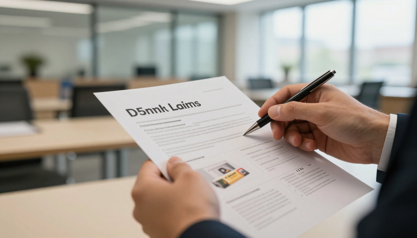A salesperson sliding a one-page sell sheet across a conference table A salesperson sliding a one-page sell sheet across a conference table