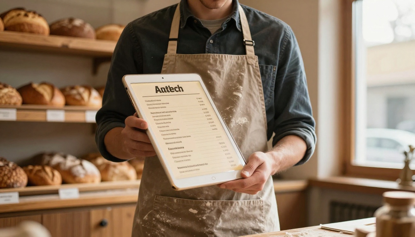 A person comparing printed pricing sheets beside a laptop