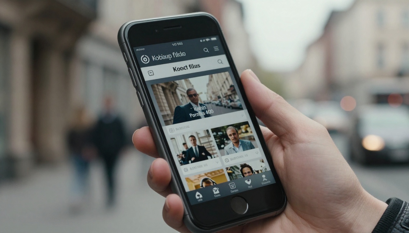 Mobile flipbook being swiped on a smartphone