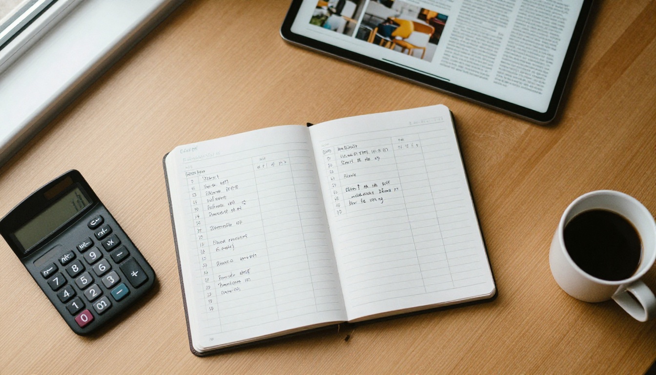 A business owner comparing software subscription plans on a laptop beside a printed pricing sheet A business owner comparing software subscription plans on a laptop beside a printed pricing sheet
