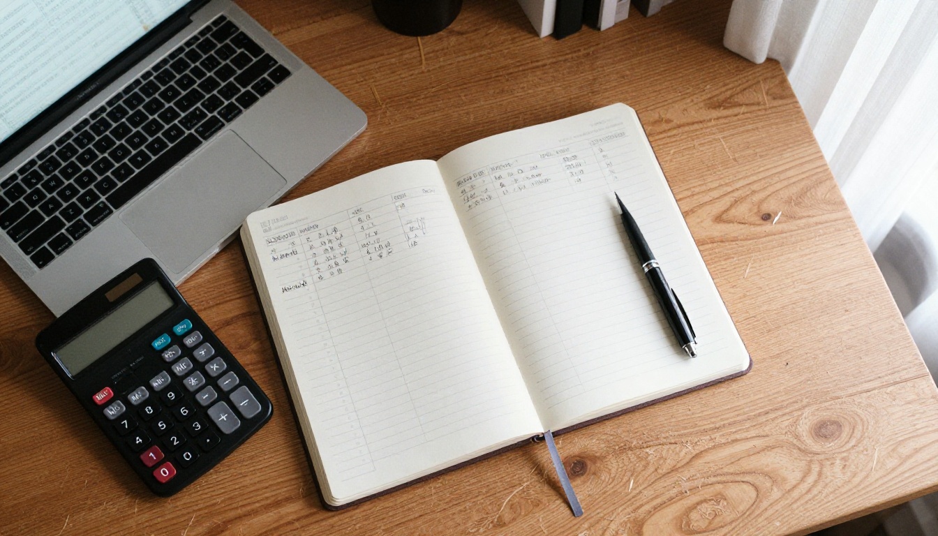 Business owner comparing subscription options at a desk