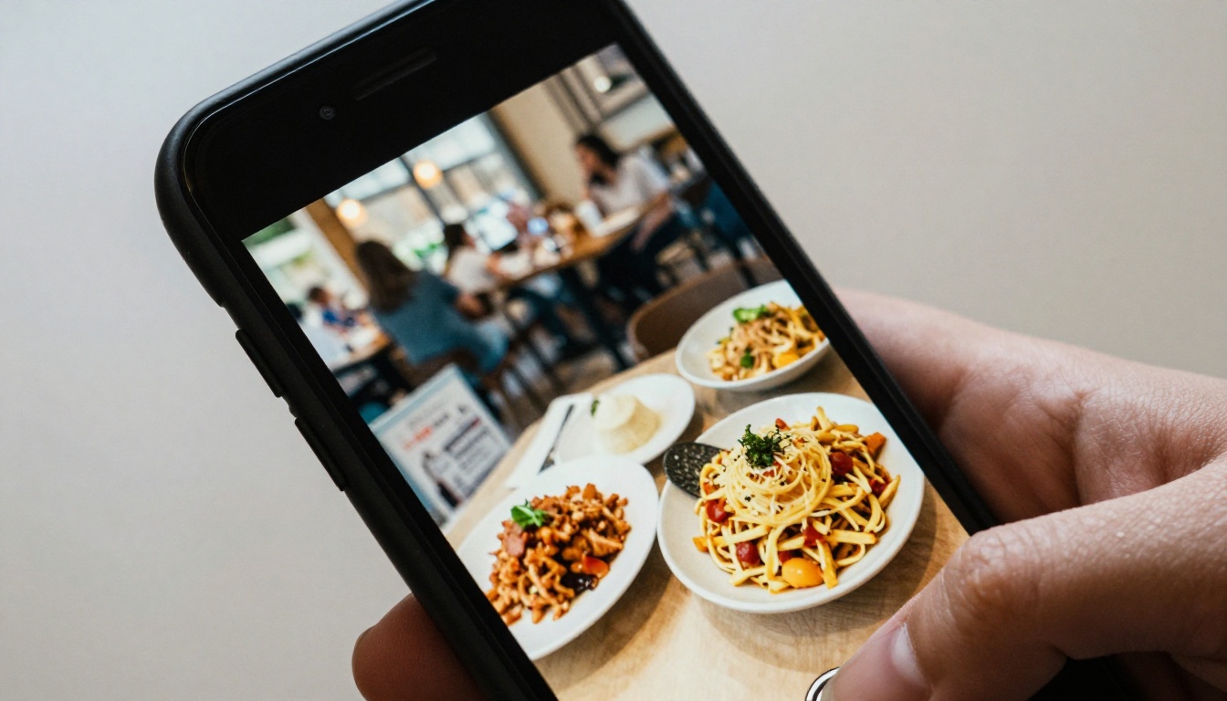 A smartphone displaying a digital page-turning booklet