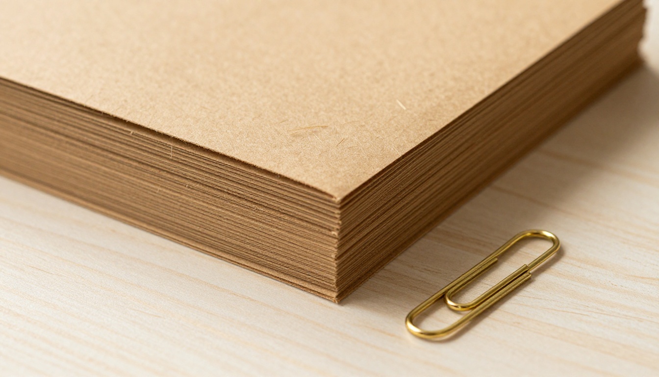 A stack of bound printed proposals with kraft covers