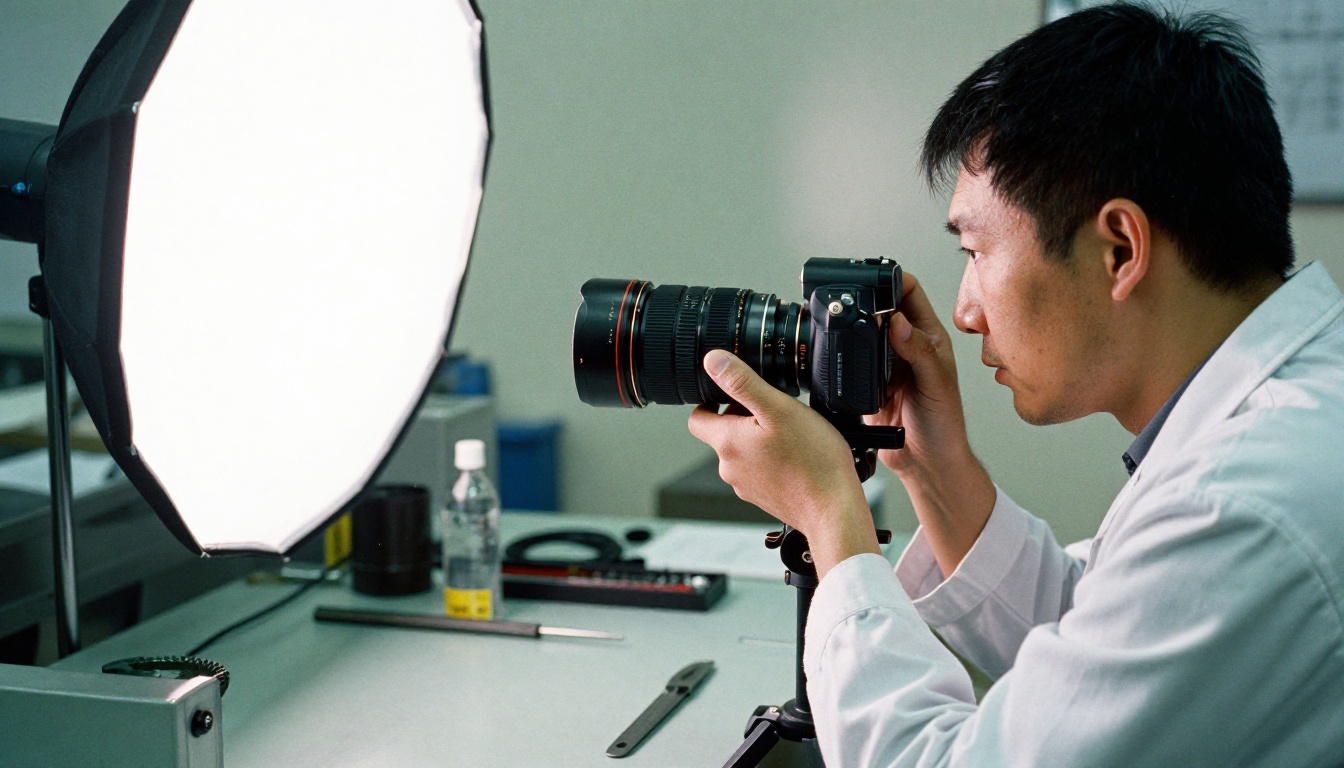 Product photography session for catalog images