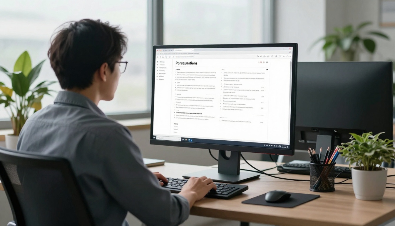 Procurement manager browsing a digital catalog