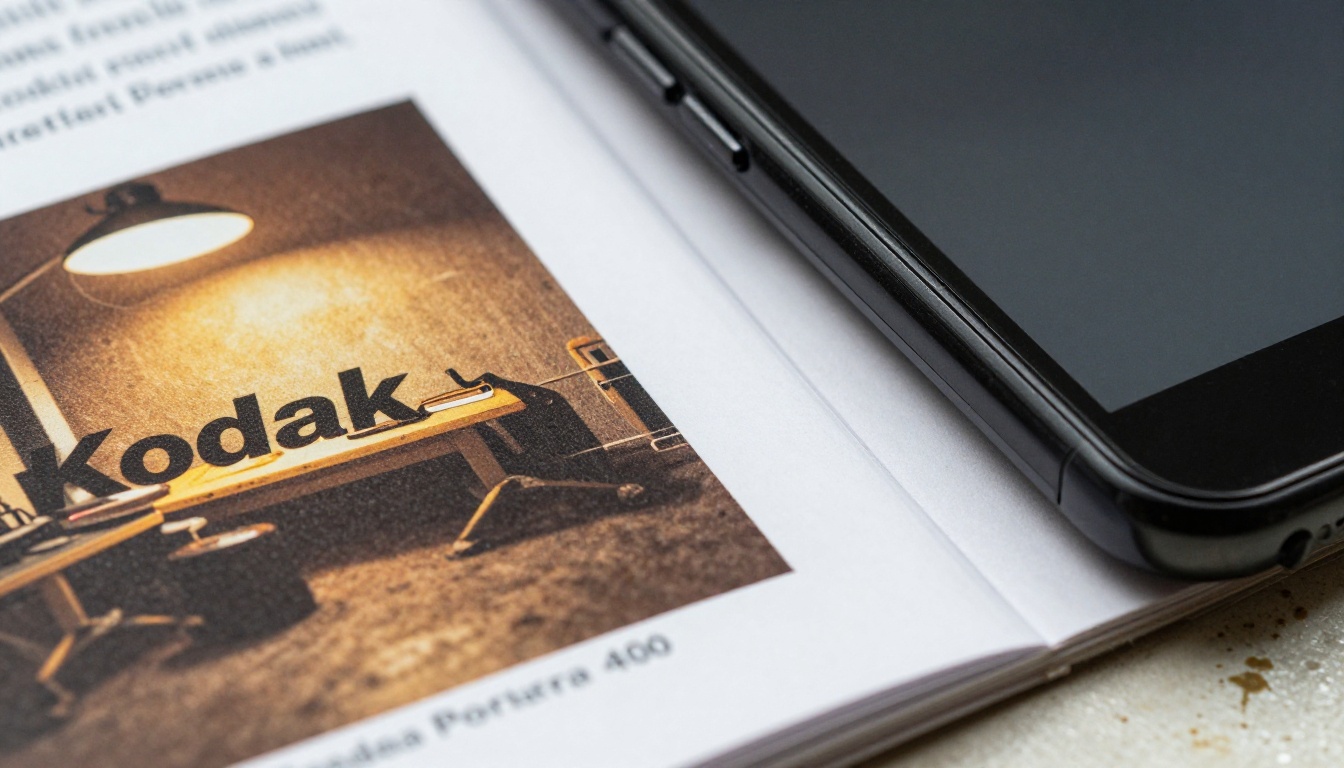 Printed parts catalog beside a phone showing a digital version