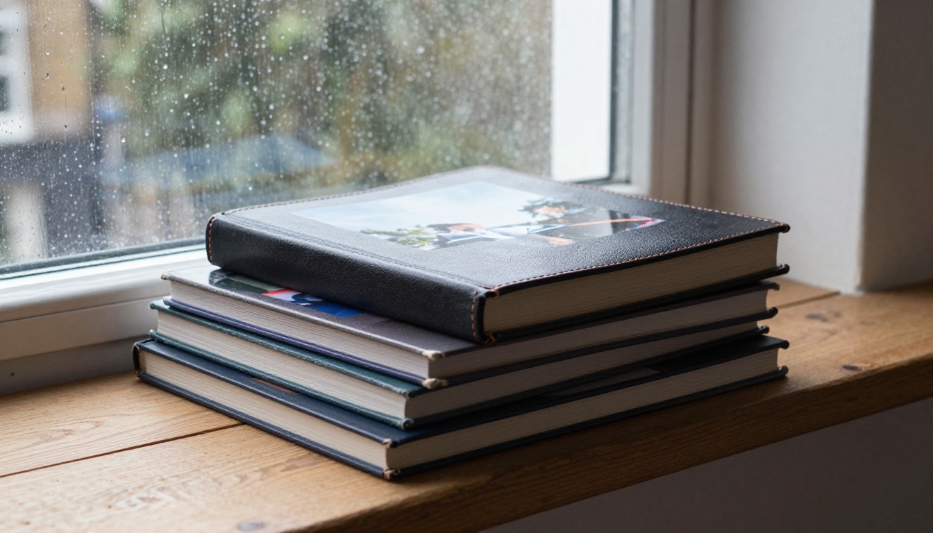 Three hardcover photo books in linen, leatherette and photo wrap finishes Three hardcover photo books in linen, leatherette and photo wrap finishes