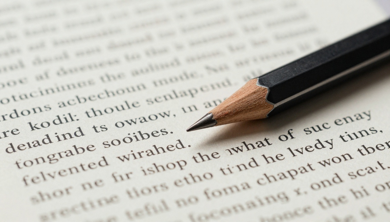 Macro view of printed sans serif body text