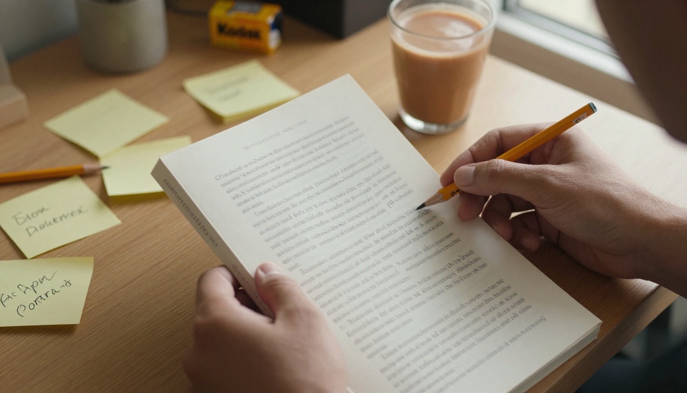 An author's hands holding a printed proof copy An author's hands holding a printed proof copy