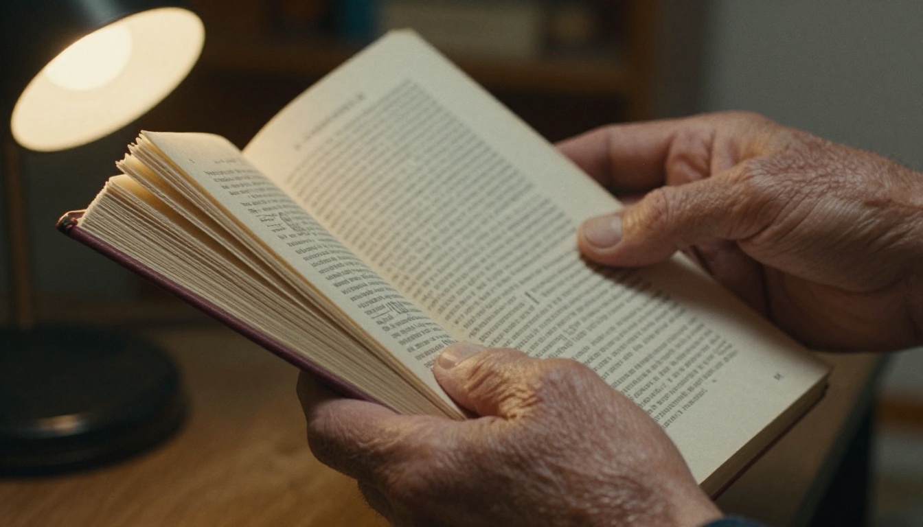 Close-up of hands holding a freshly printed family history book