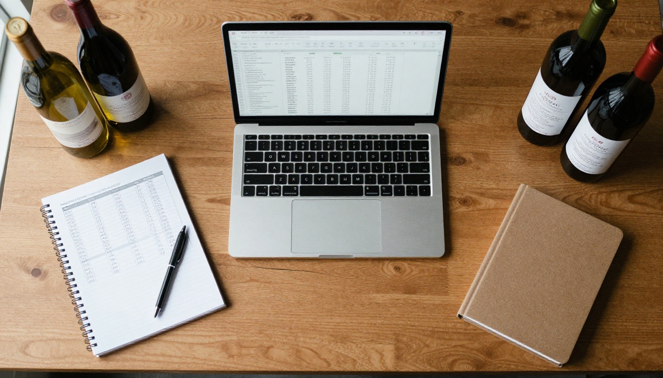 Digital price list and spreadsheet on a distributor desk