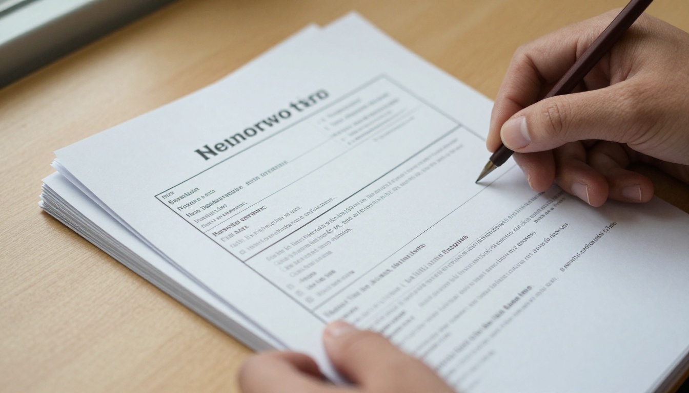 Hands holding a stack of printed school newsletters and permission slips