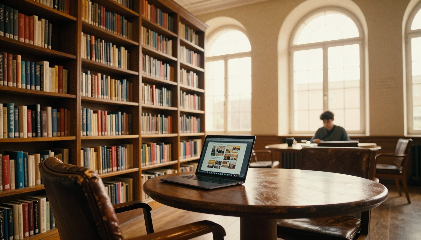 A visitor using only keyboard navigation to read a digital magazine