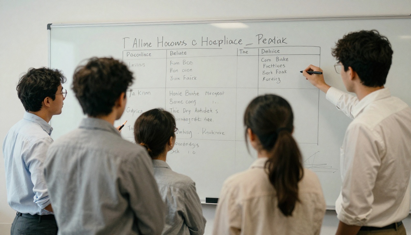 A publisher team reviewing a compliance timeline