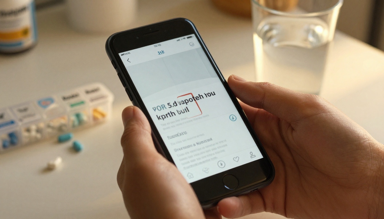 A digital brochure displayed on a smartphone with large readable type A digital brochure displayed on a smartphone with large readable type
