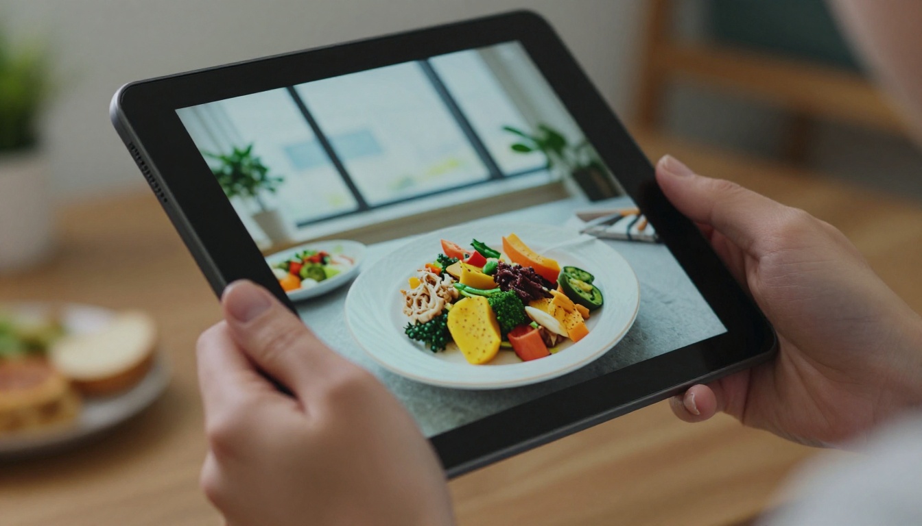 Digital wellness brochure displayed on a tablet Digital wellness brochure displayed on a tablet