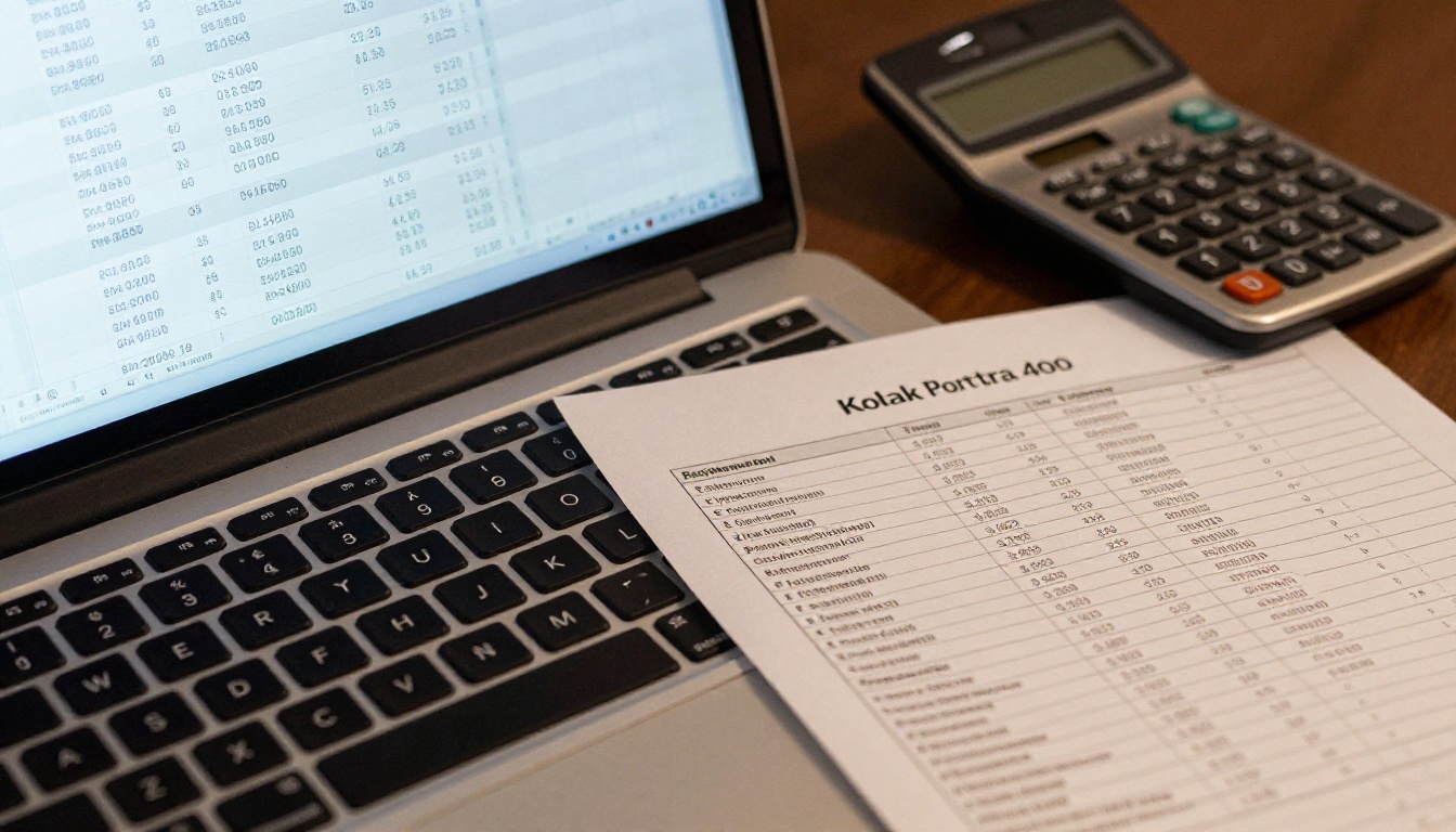 Laptop showing a spreadsheet of appliance model numbers beside a printed spec sheet Laptop showing a spreadsheet of appliance model numbers beside a printed spec sheet